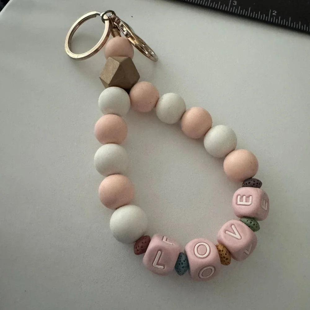 Beaded Keychain Charm 